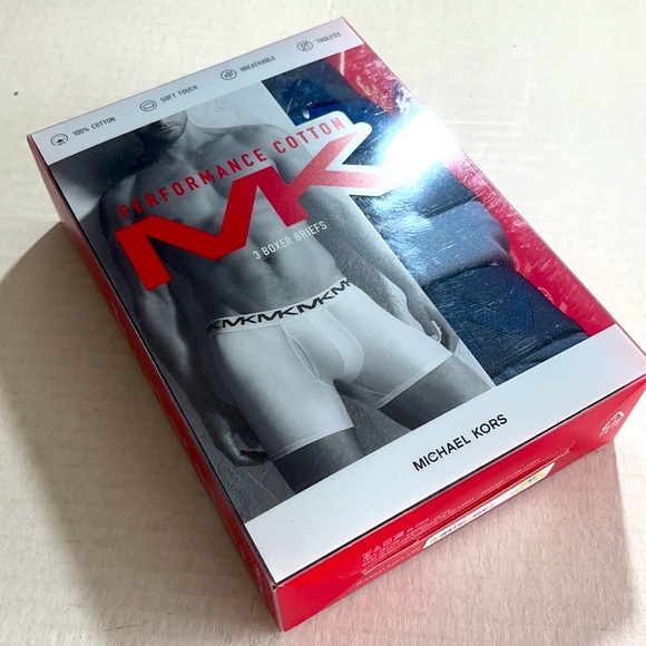 MICHAEL KORS Performance Cotton 3pack BoxersM,L,XL - Picture 2 of 6